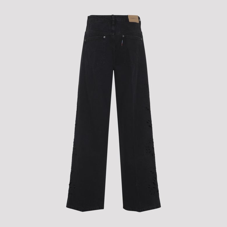 richilieu denim pants by Selfnex