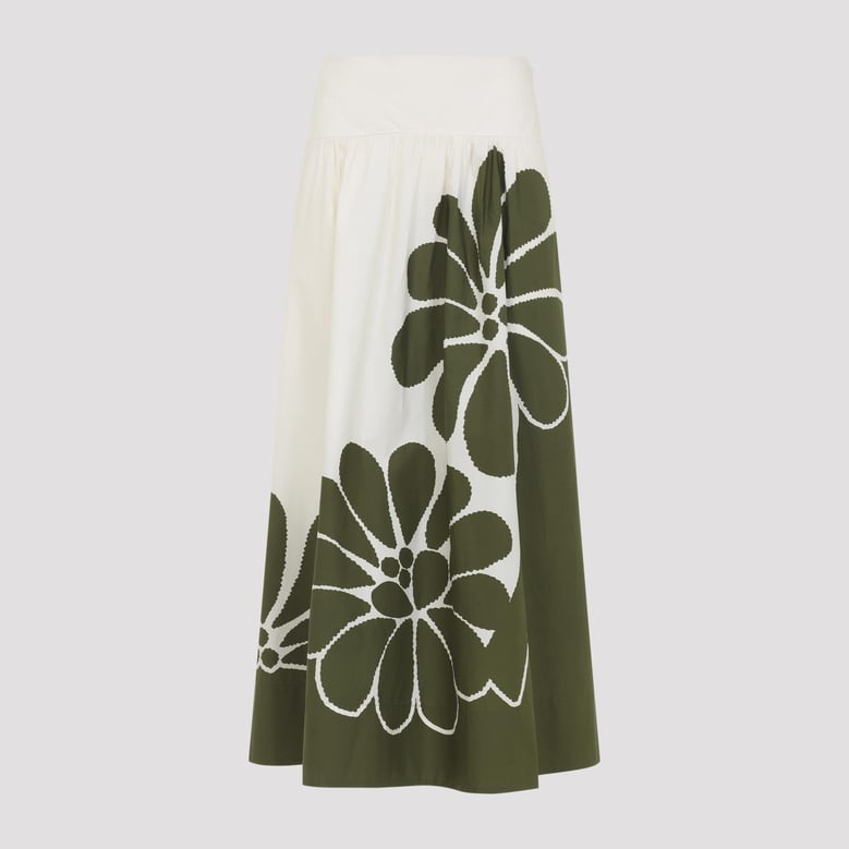 palermo green midi skirt by Selfnex