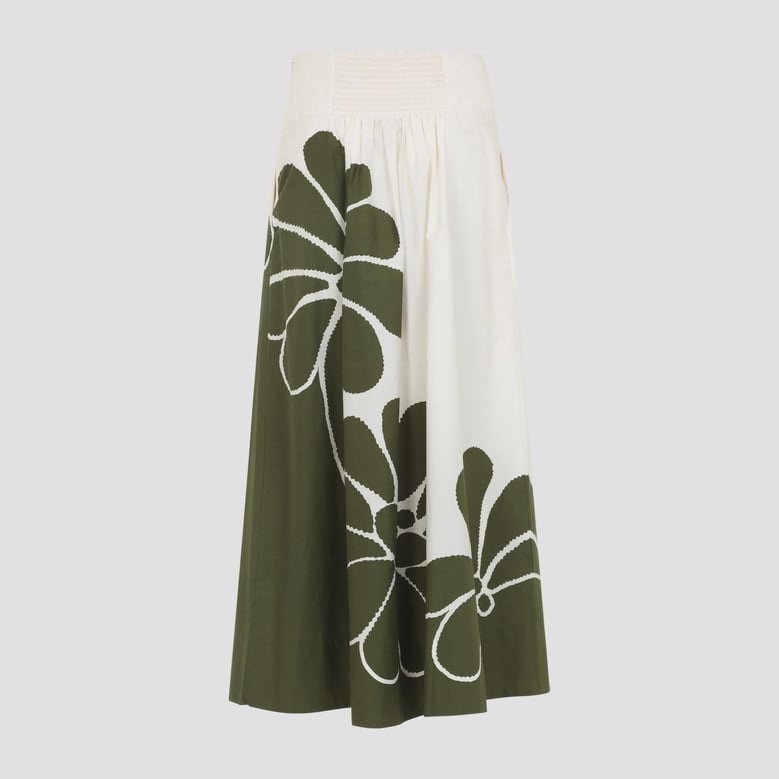 palermo green midi skirt by Selfnex