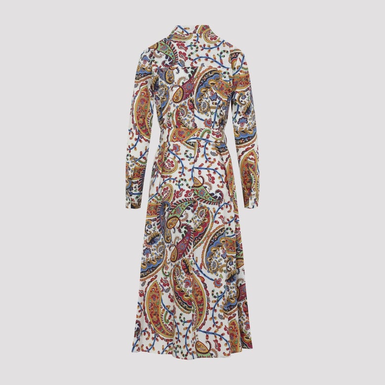 midi cotton dress with paisley print by Selfnex