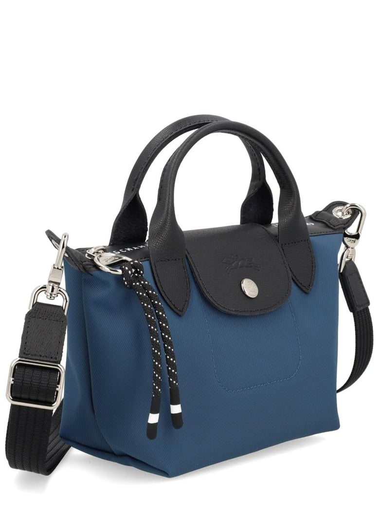 blue canvas handbag by Selfnex
