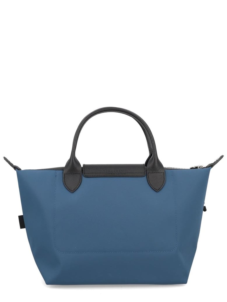 blue canvas handbag by Selfnex