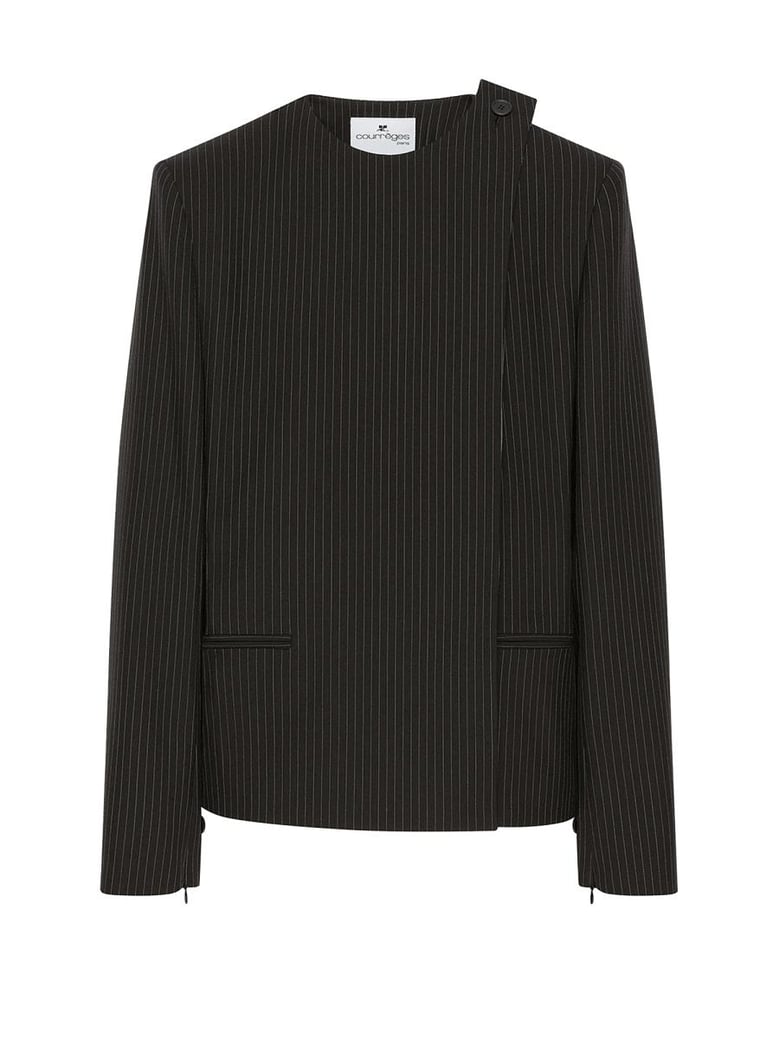 buckle pinstripes jacket by Selfnex