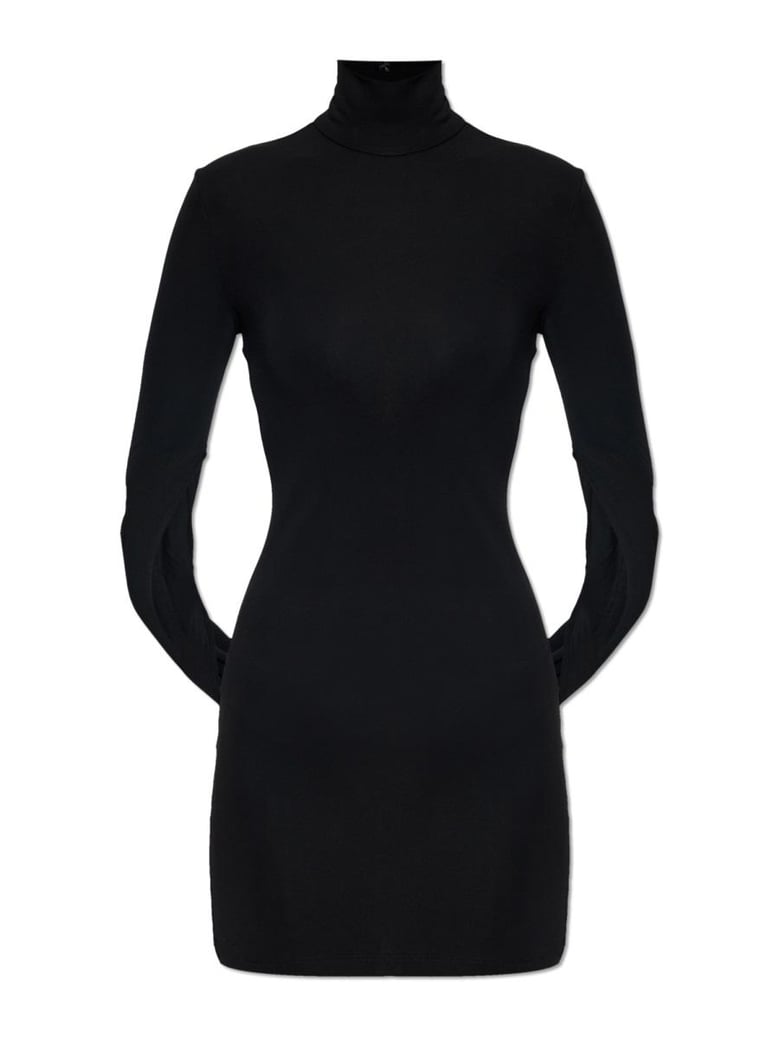 mini draped dress by Selfnex