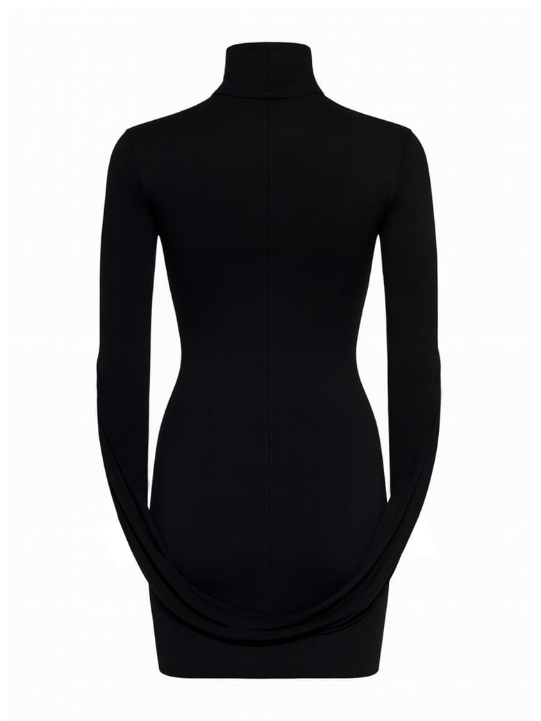 mini draped dress by Selfnex