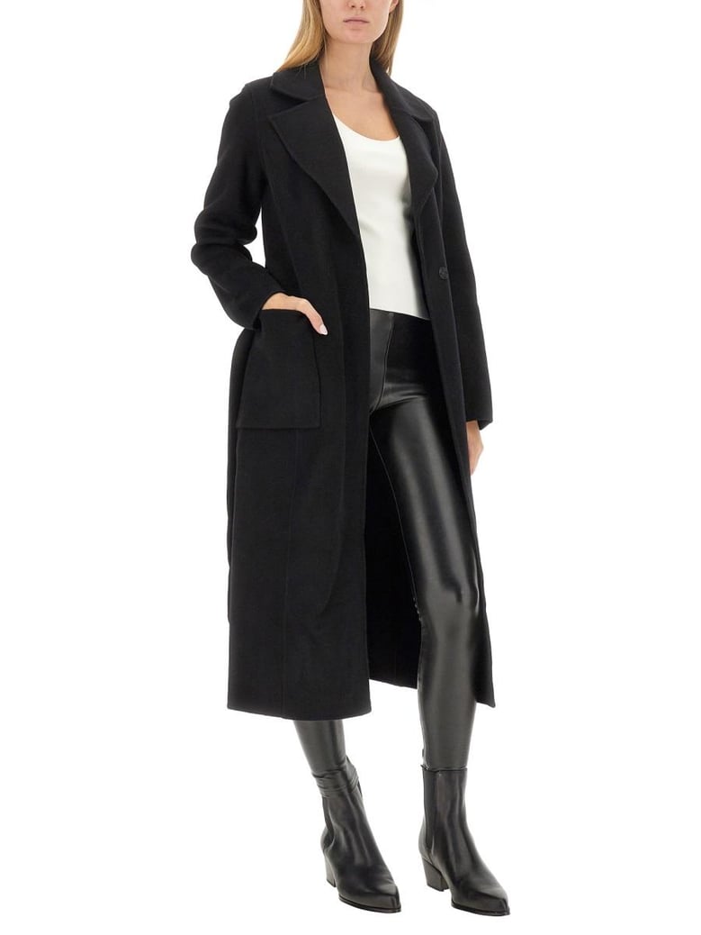 belted coat by Selfnex