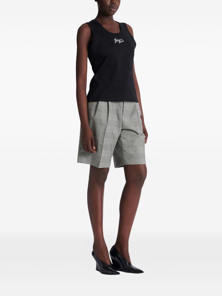 logo cotton tank top by Selfnex