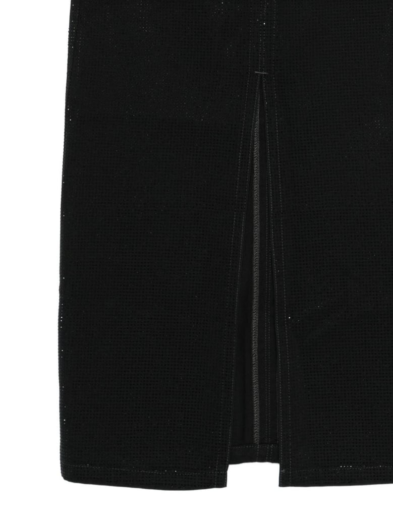 studded long skirt by Selfnex