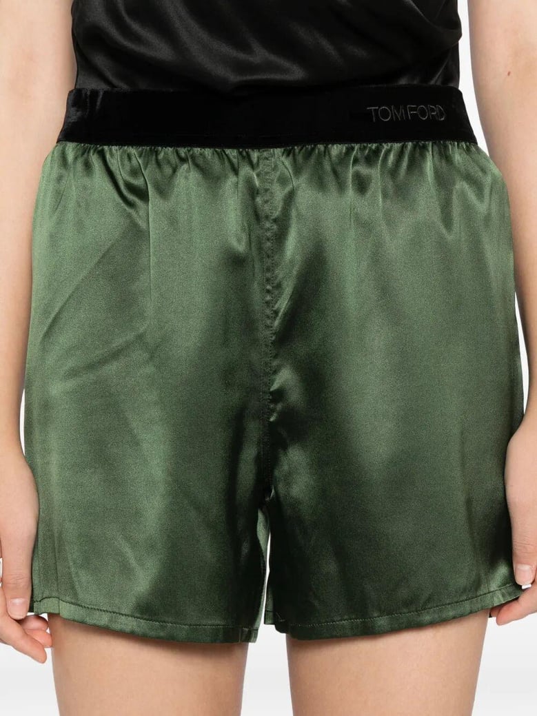 silk pajama shorts by Selfnex