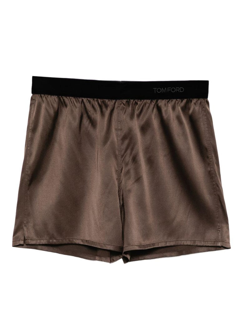 silk pajama shorts by Selfnex