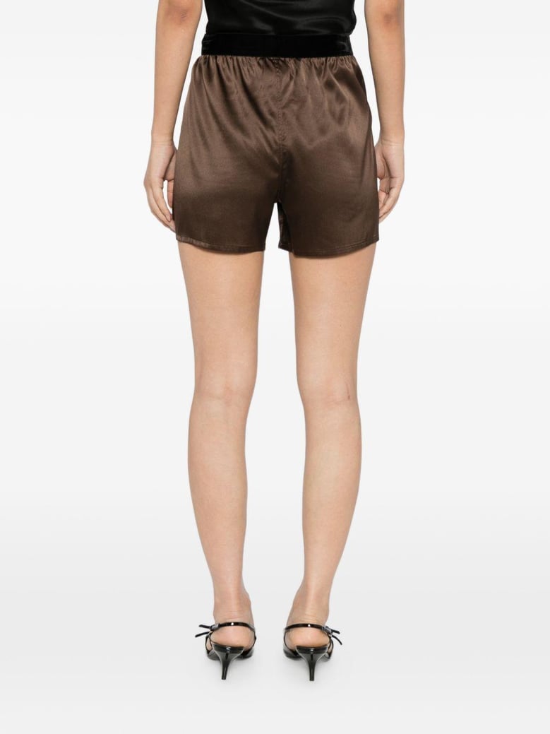 silk pajama shorts by Selfnex