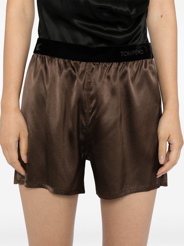 silk pajama shorts by Selfnex
