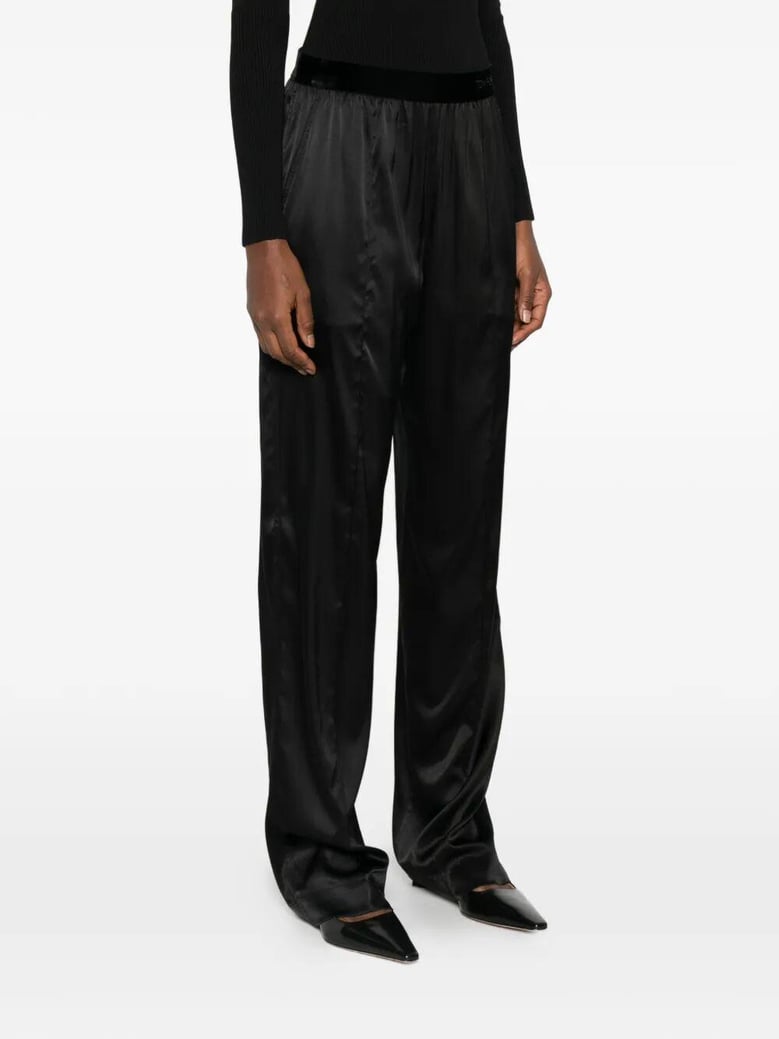 pajama silk trousers by Selfnex