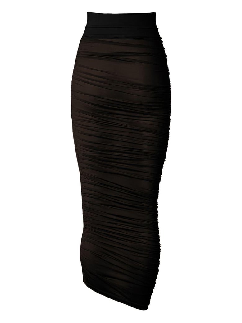 midi sheer skirt by Selfnex