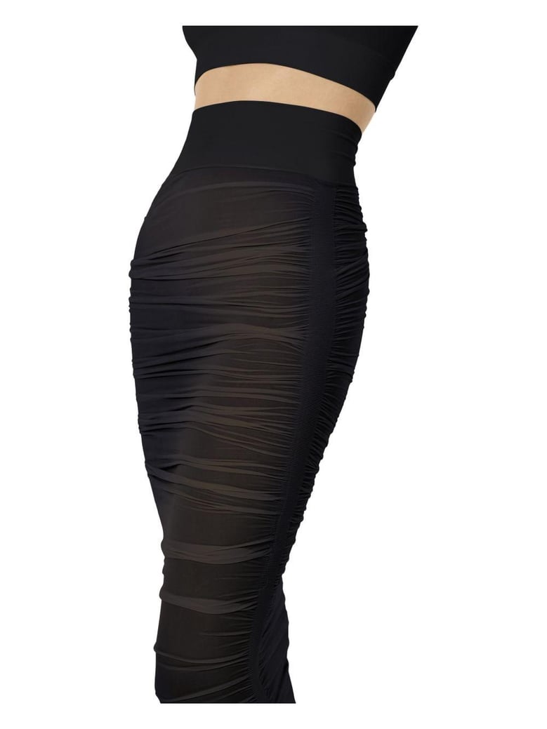 midi sheer skirt by Selfnex