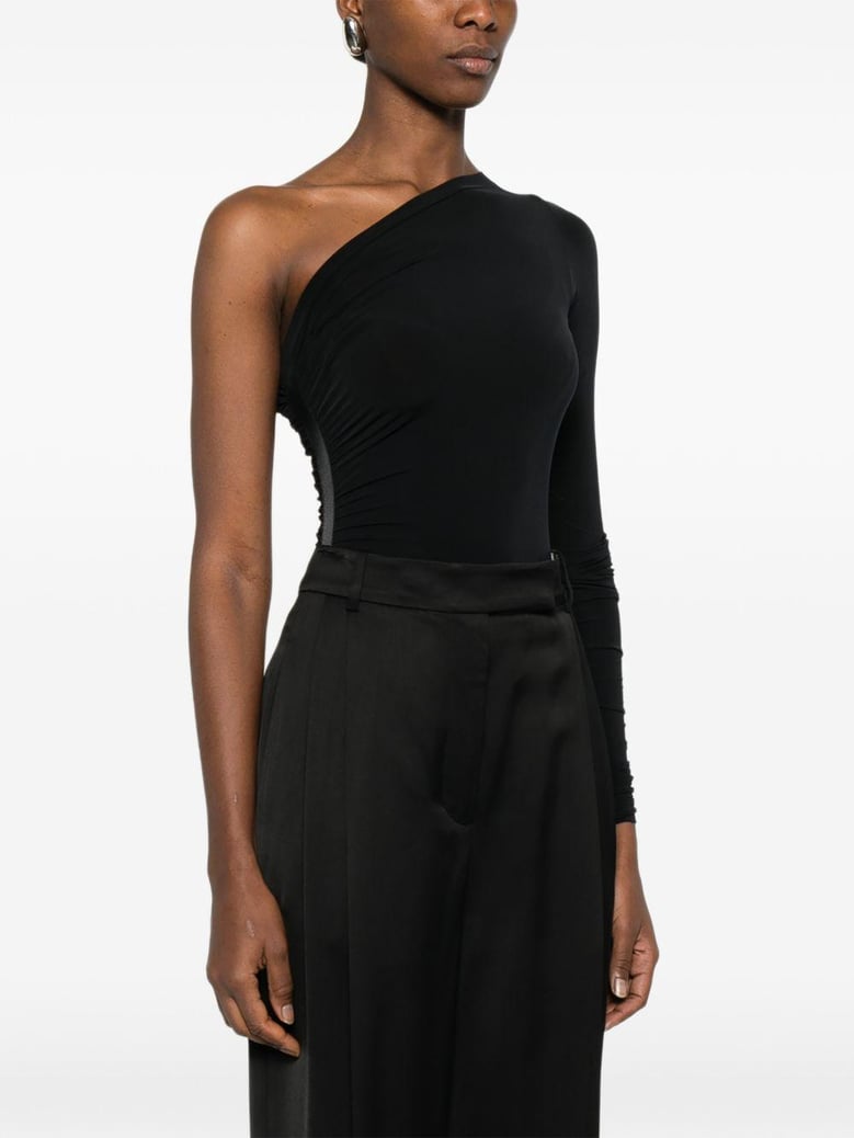one-shoulder bodysuit by Selfnex