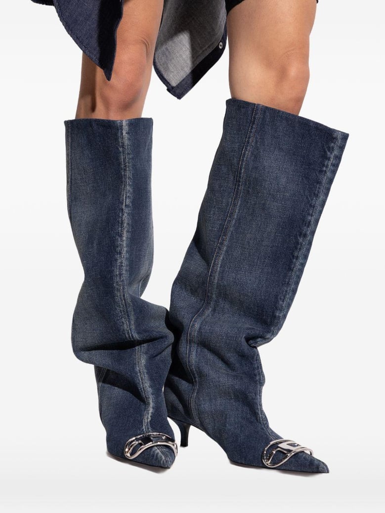 venus denim boots by Selfnex