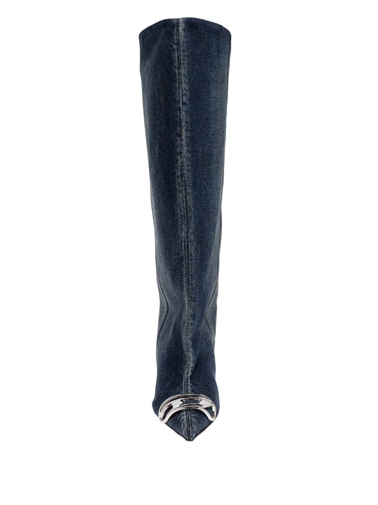 venus denim boots by Selfnex