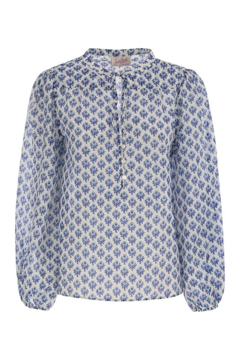 harper - shirt with mandarin collar by Selfnex