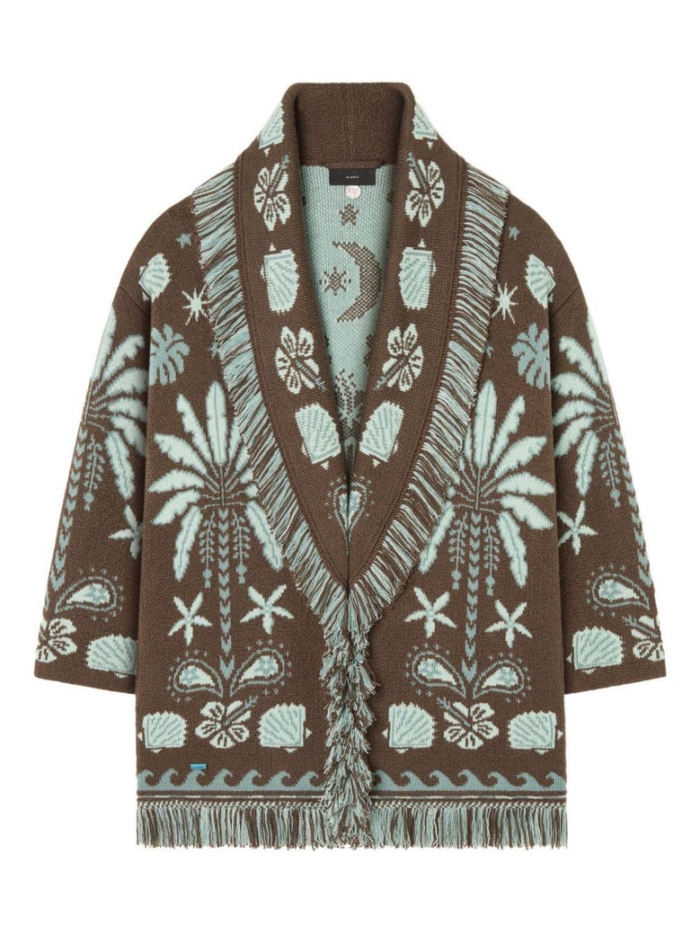 echoes of the island wool and cotton cardigan by Selfnex