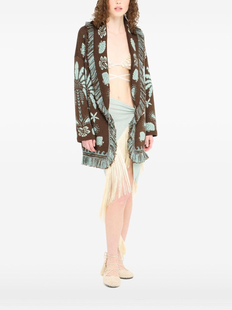 echoes of the island wool and cotton cardigan by Selfnex