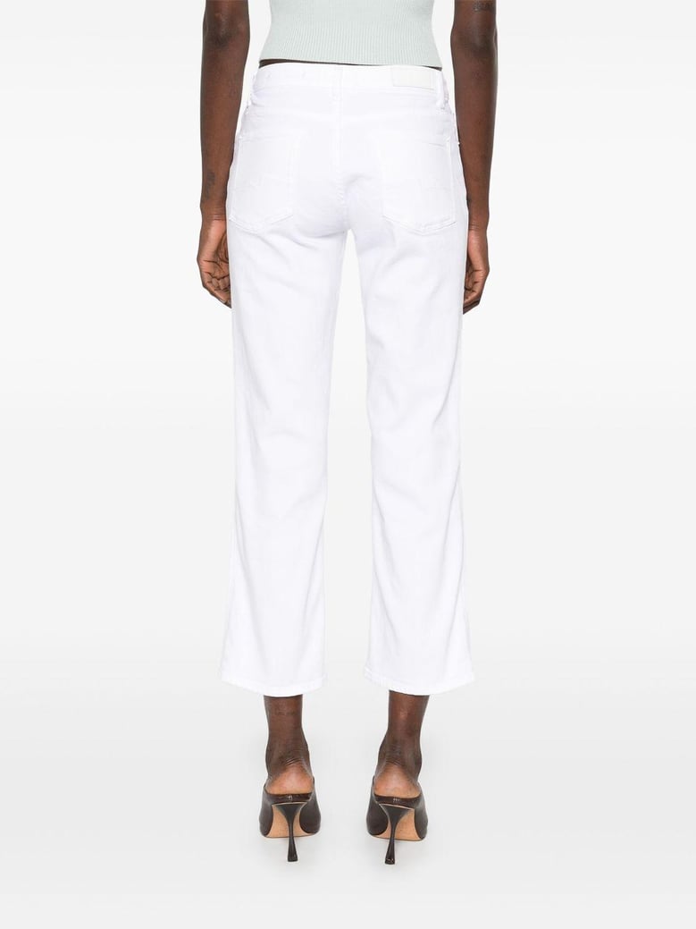 calie straight denim jeans by Selfnex