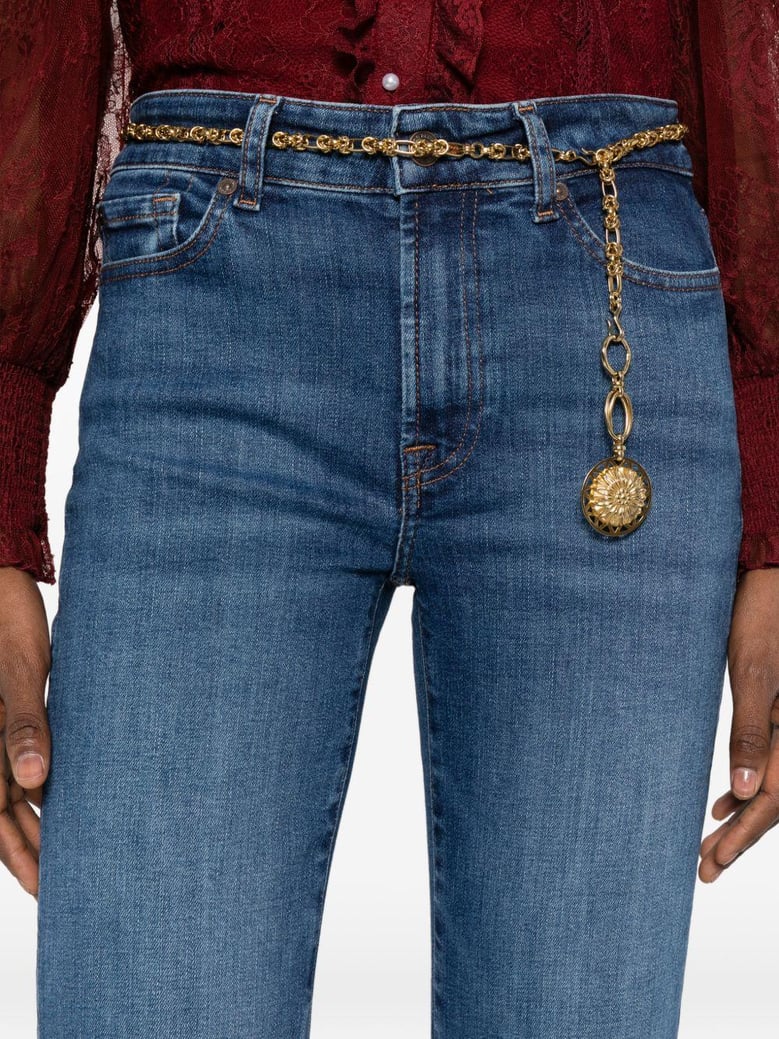 the leggy bootcut denim jeans by Selfnex