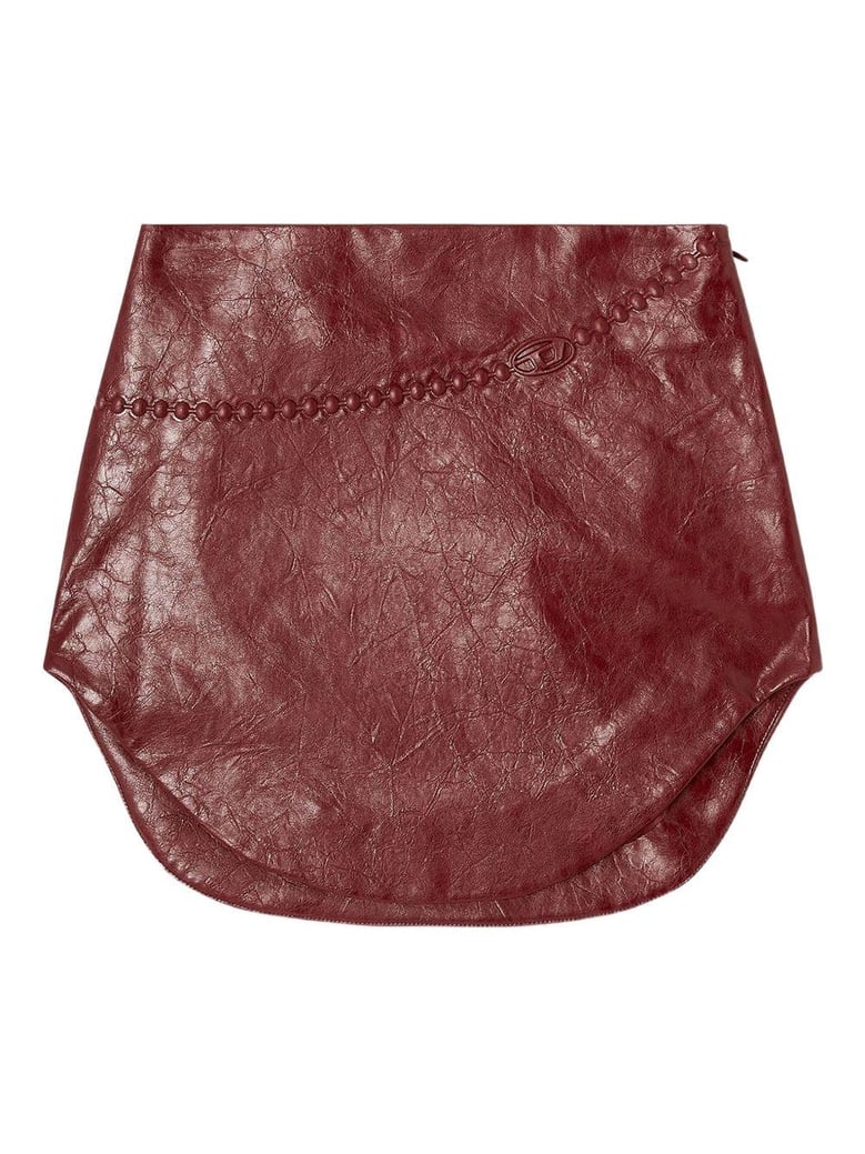 faux leather mini skirt by Selfnex