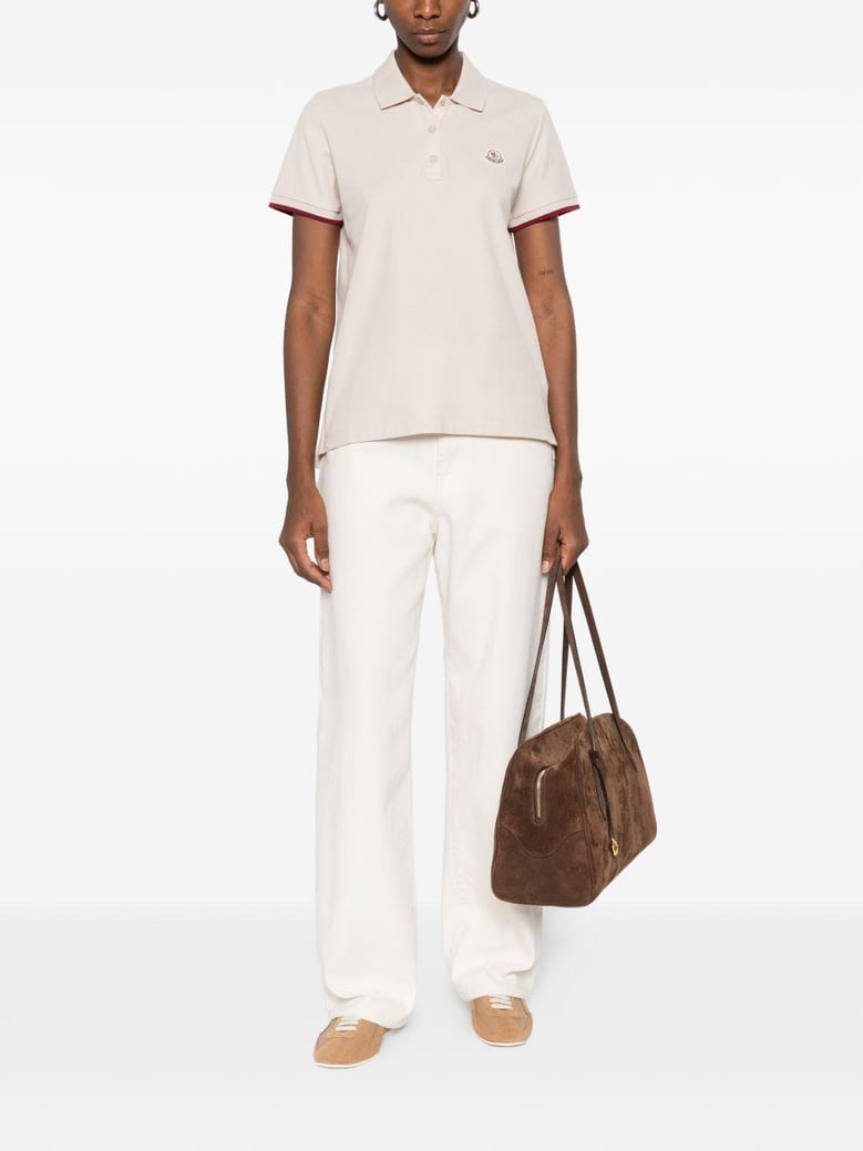 logo cotton polo shirt by Selfnex