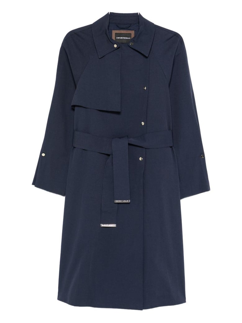 cotton blend trench coat by Selfnex