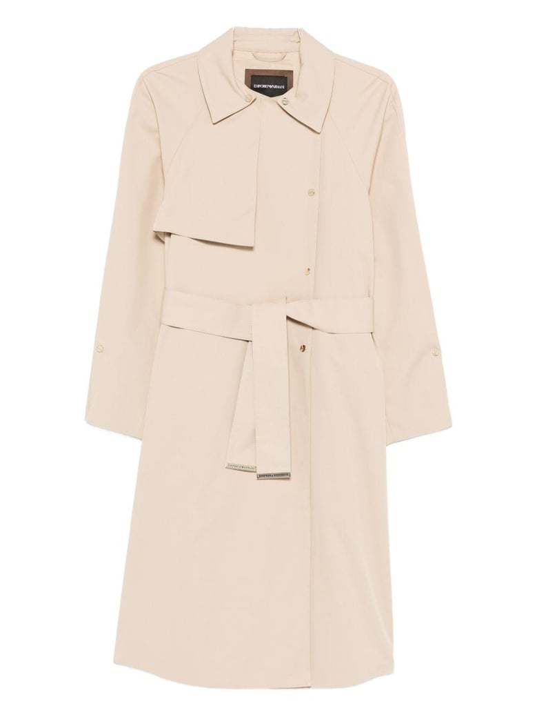 cotton blend trench coat by Selfnex