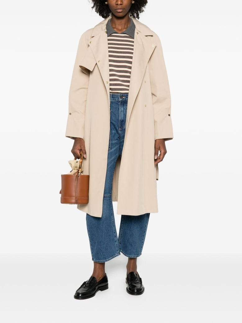 cotton blend trench coat by Selfnex