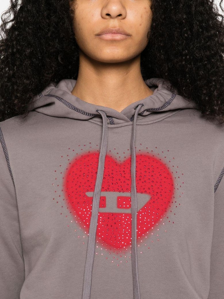 heart cotton hoodie by Selfnex