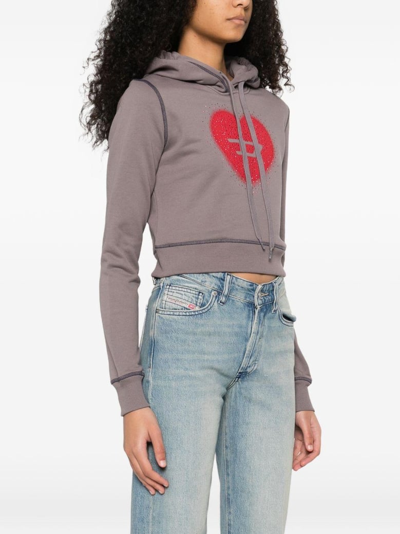 heart cotton hoodie by Selfnex