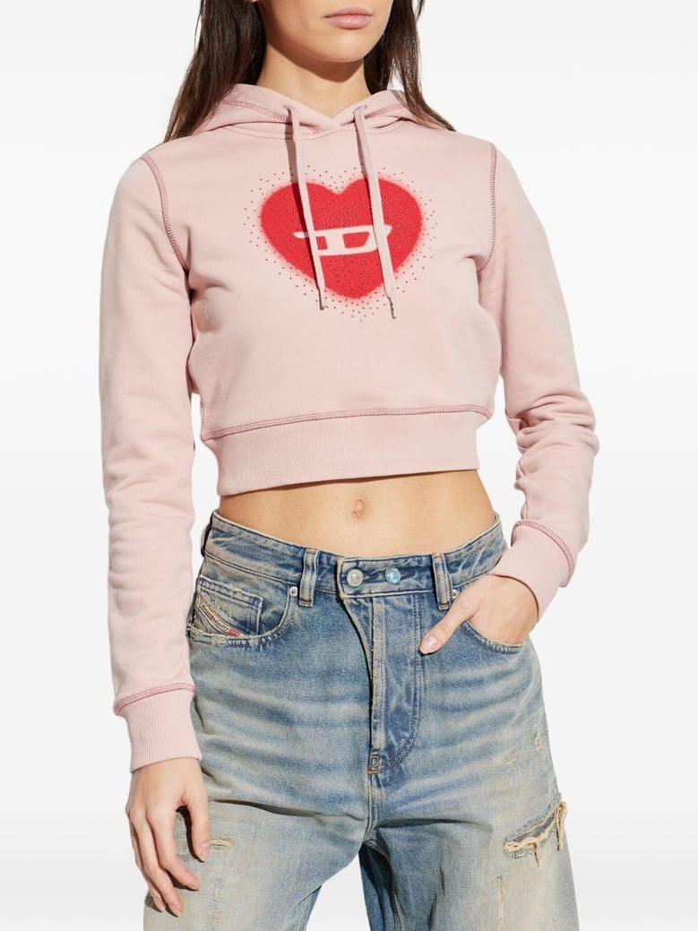heart cotton hoodie by Selfnex