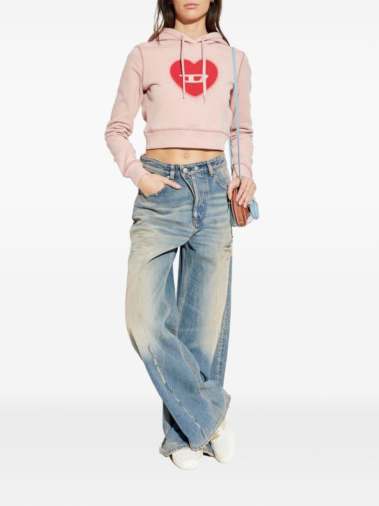 heart cotton hoodie by Selfnex