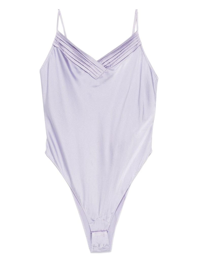 silk satin bodysuit by Selfnex