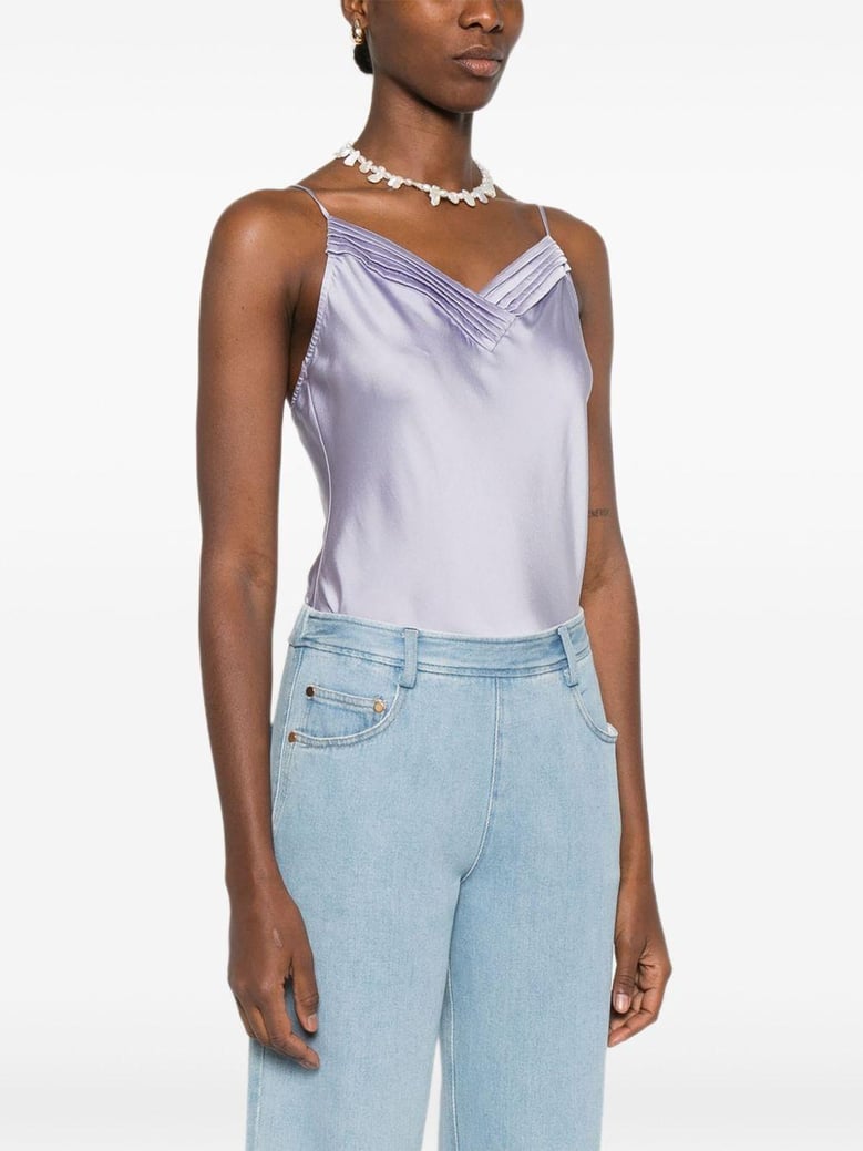 silk satin bodysuit by Selfnex