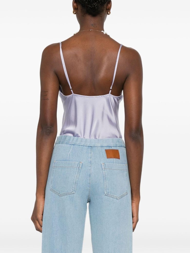 silk satin bodysuit by Selfnex