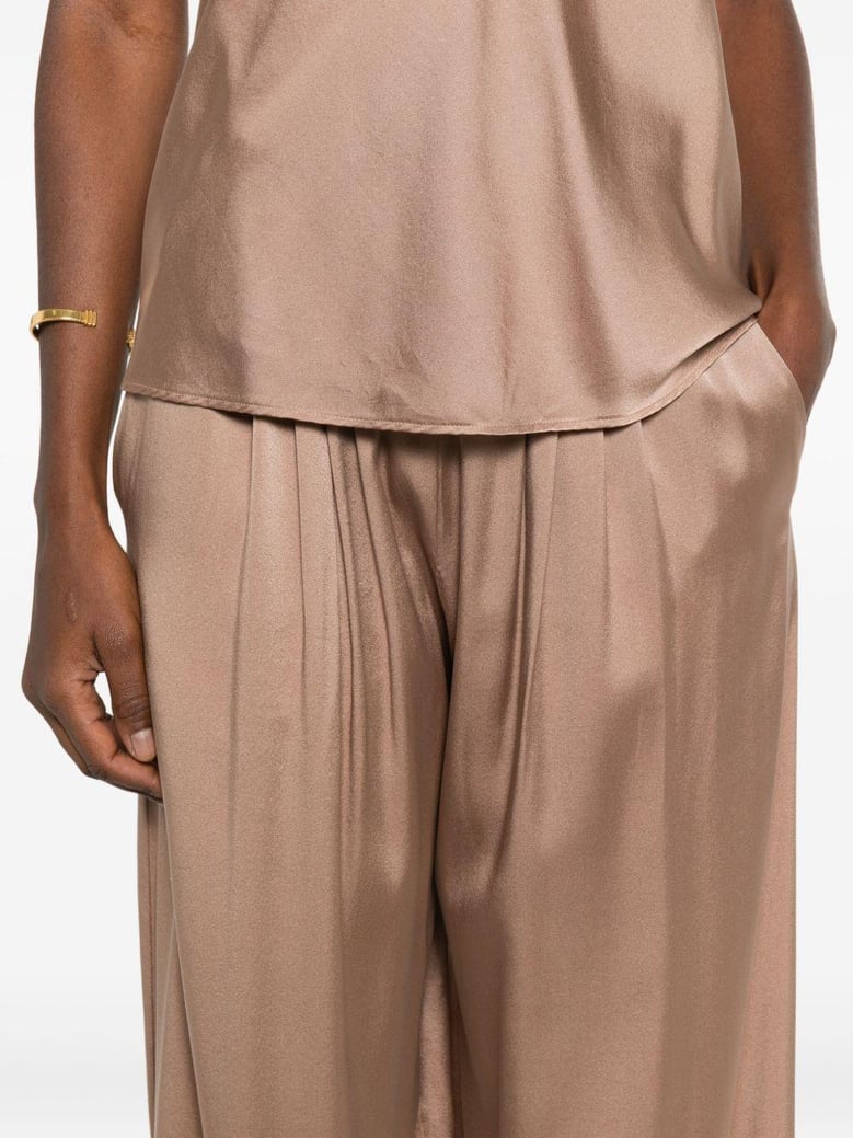 silk satin trousers by Selfnex