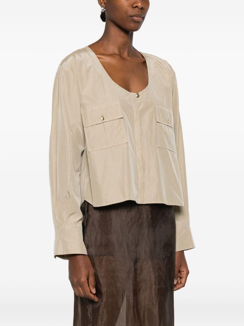 long sleeves flap pockets by Selfnex