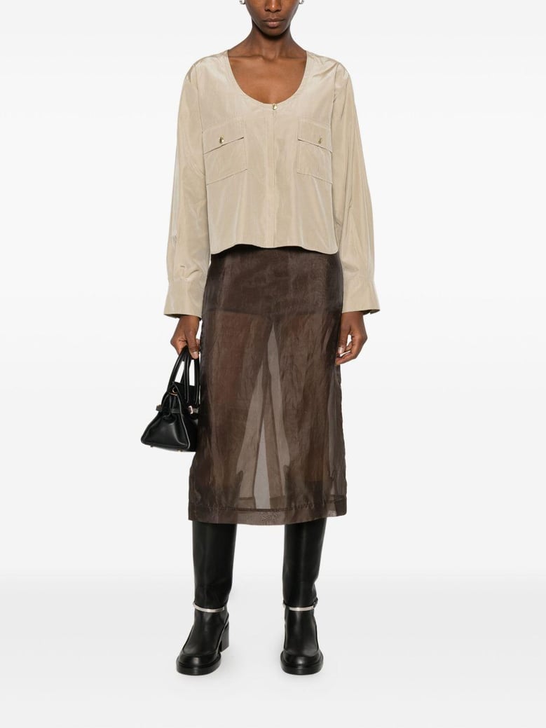 long sleeves flap pockets by Selfnex