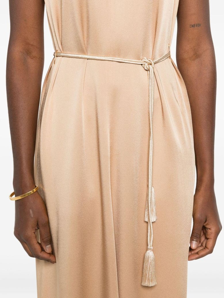 v-neck tassel tie by Selfnex