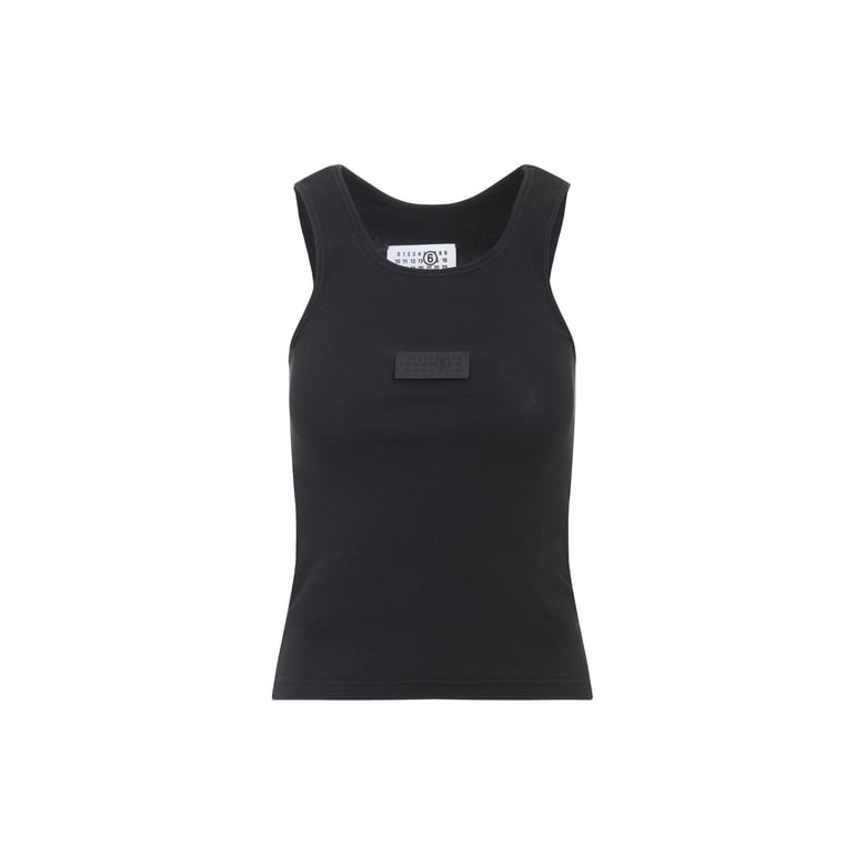 logo cotton tank top by Selfnex