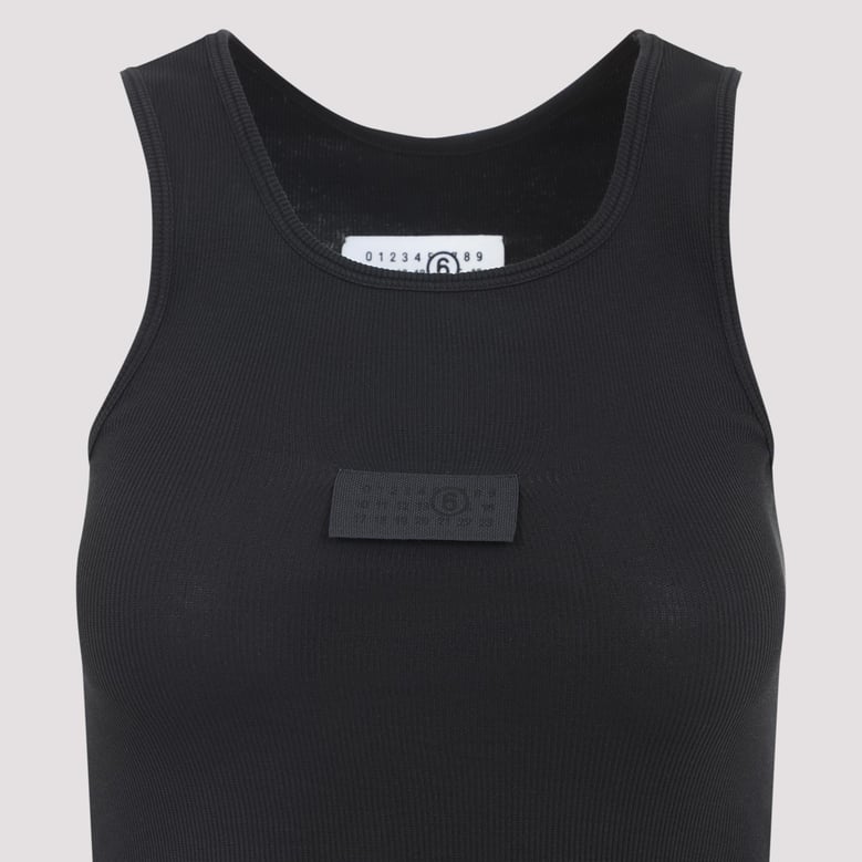 logo cotton tank top by Selfnex