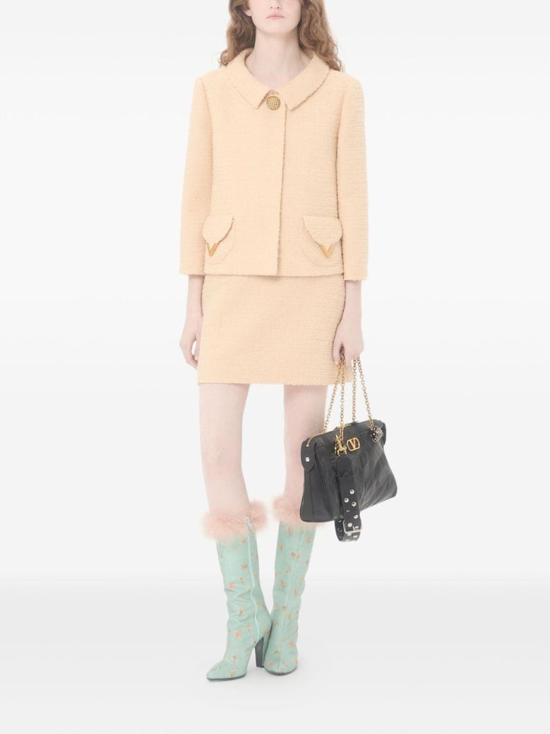 vlogo signature wool skirt by Selfnex