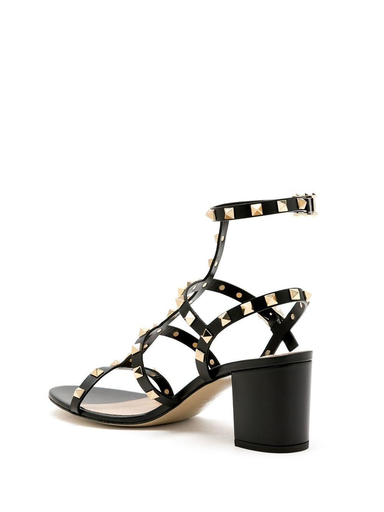 rockstud leather sandals by Selfnex