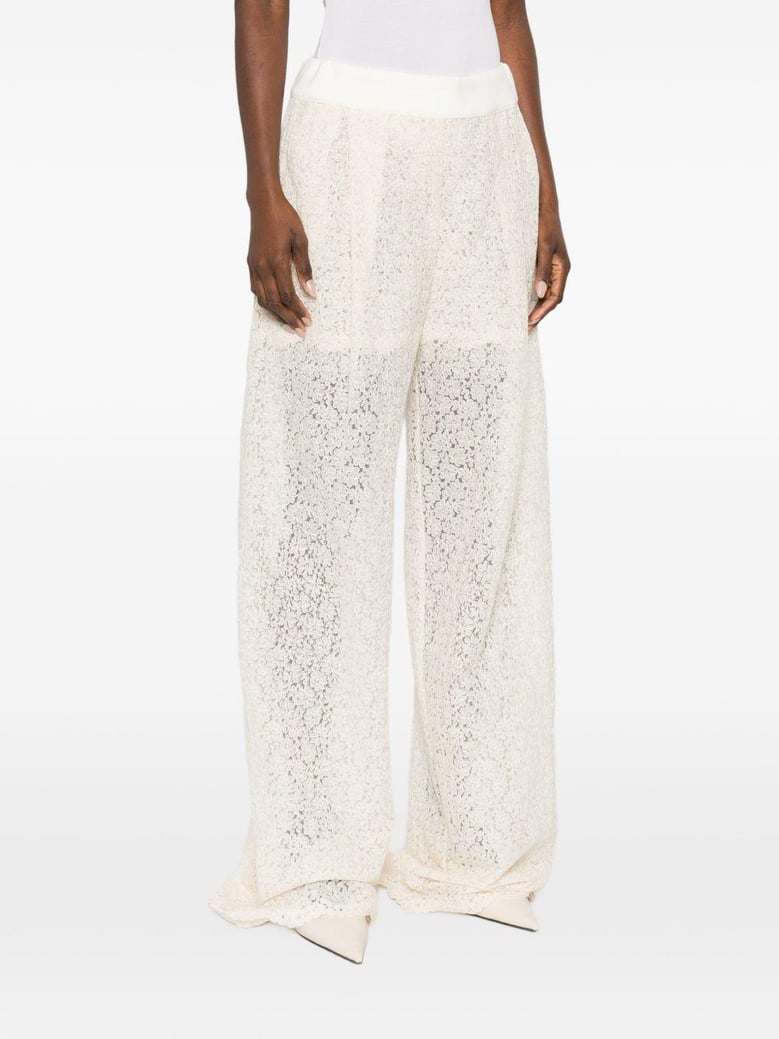 embroidered wide-leg trousers by Selfnex