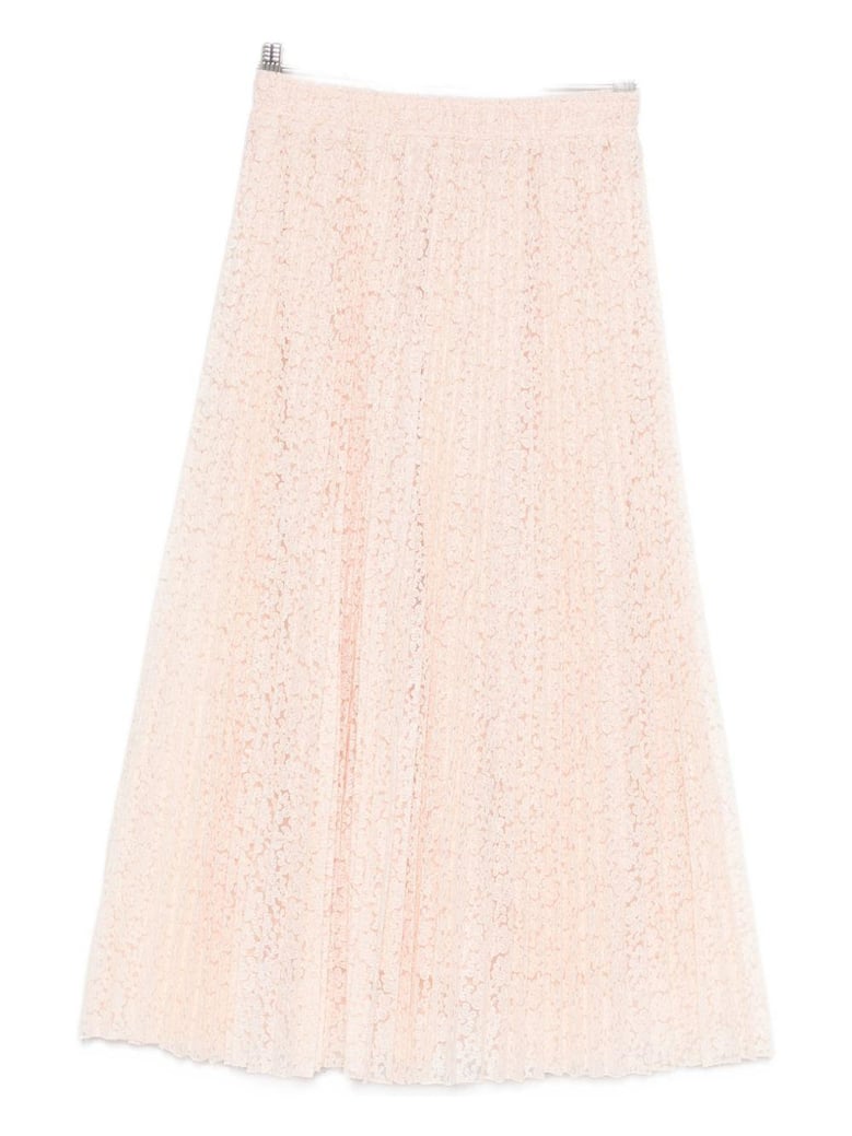 embroidered long skirt by Selfnex