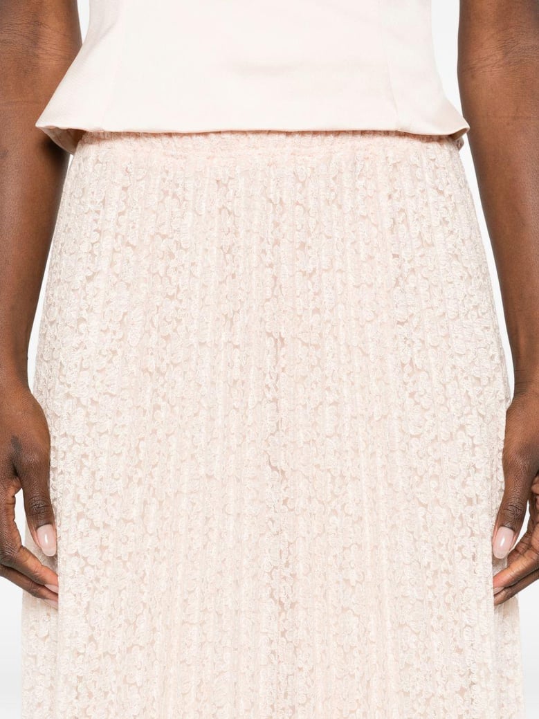 embroidered long skirt by Selfnex